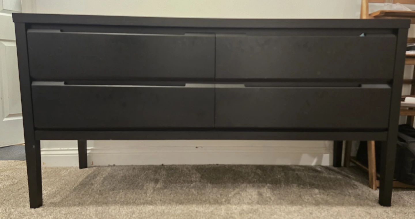 4-Drawer Dresser & TV Stand authentic Baronet Solid Wood Set - photo 4