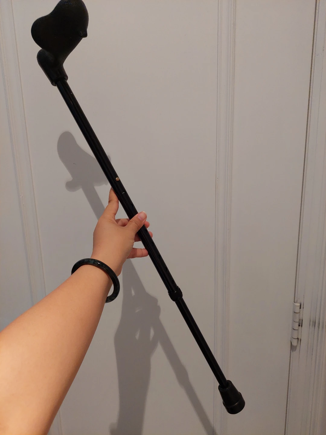 Adjustable black mobility cane 🏈 - photo 3