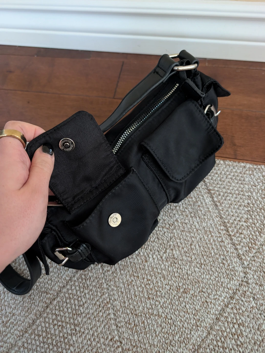 Y2K NYLON CARGO VINTAGE MINI BAG - photo 3