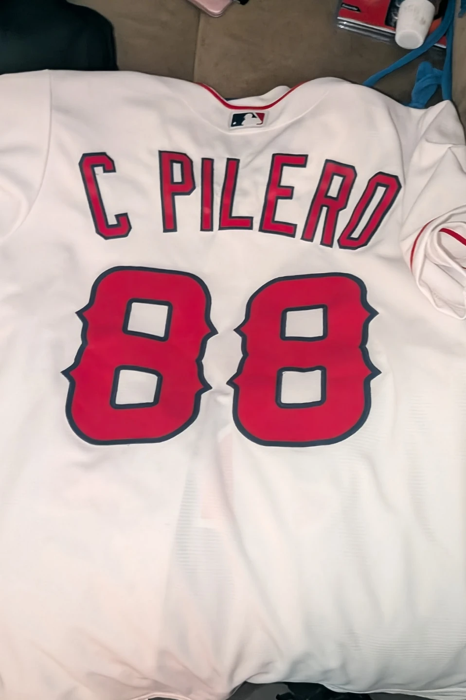 "#88 C Pilero"Majestic Los Angeles Angels Jersey - photo 2