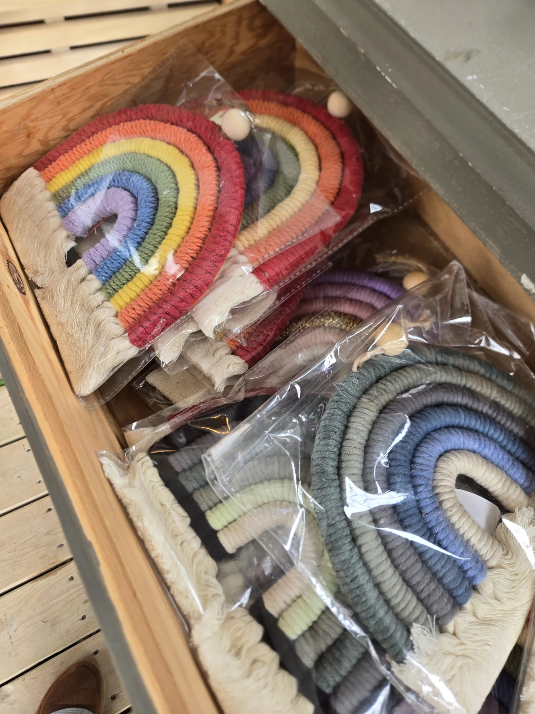 Handmade Macrame Rainbows, Keychains and Wristlets - photo 2