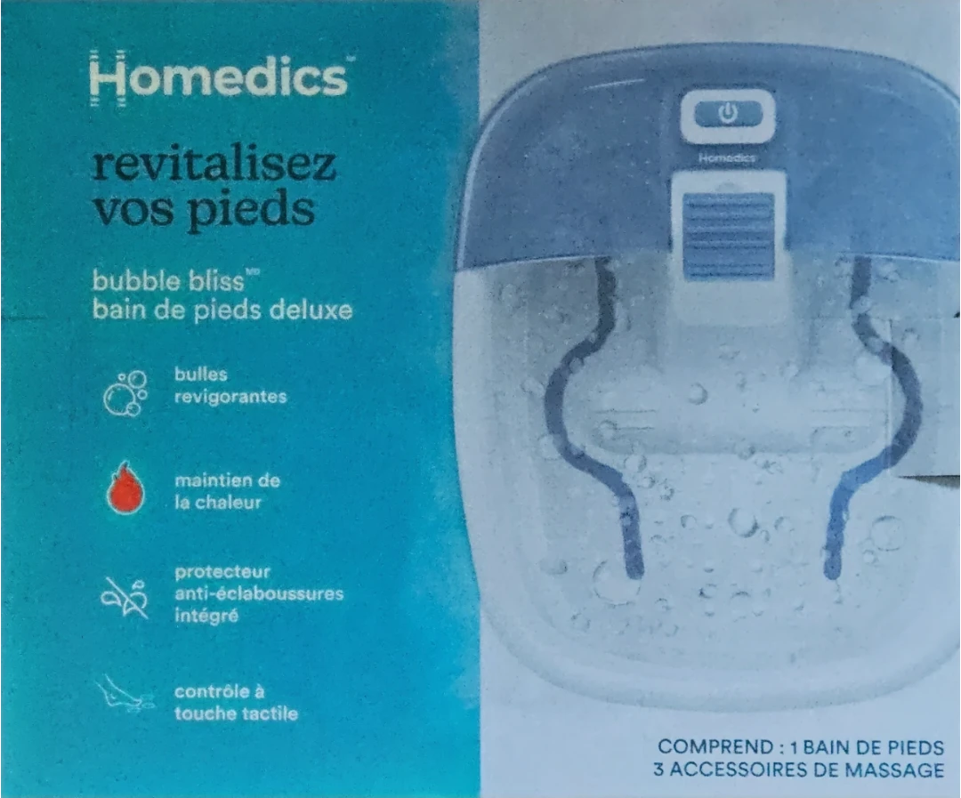 HoMedics Bubble Bliss Deluxe Foot Spa
