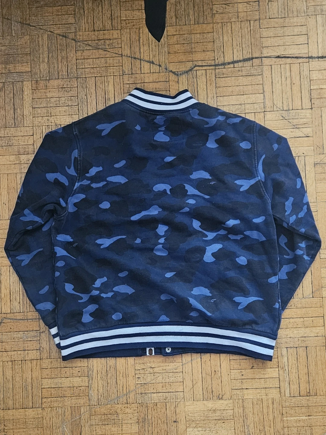 Authentic Bape 2005 Blue Camo Men's Varisty Jacket - photo 2