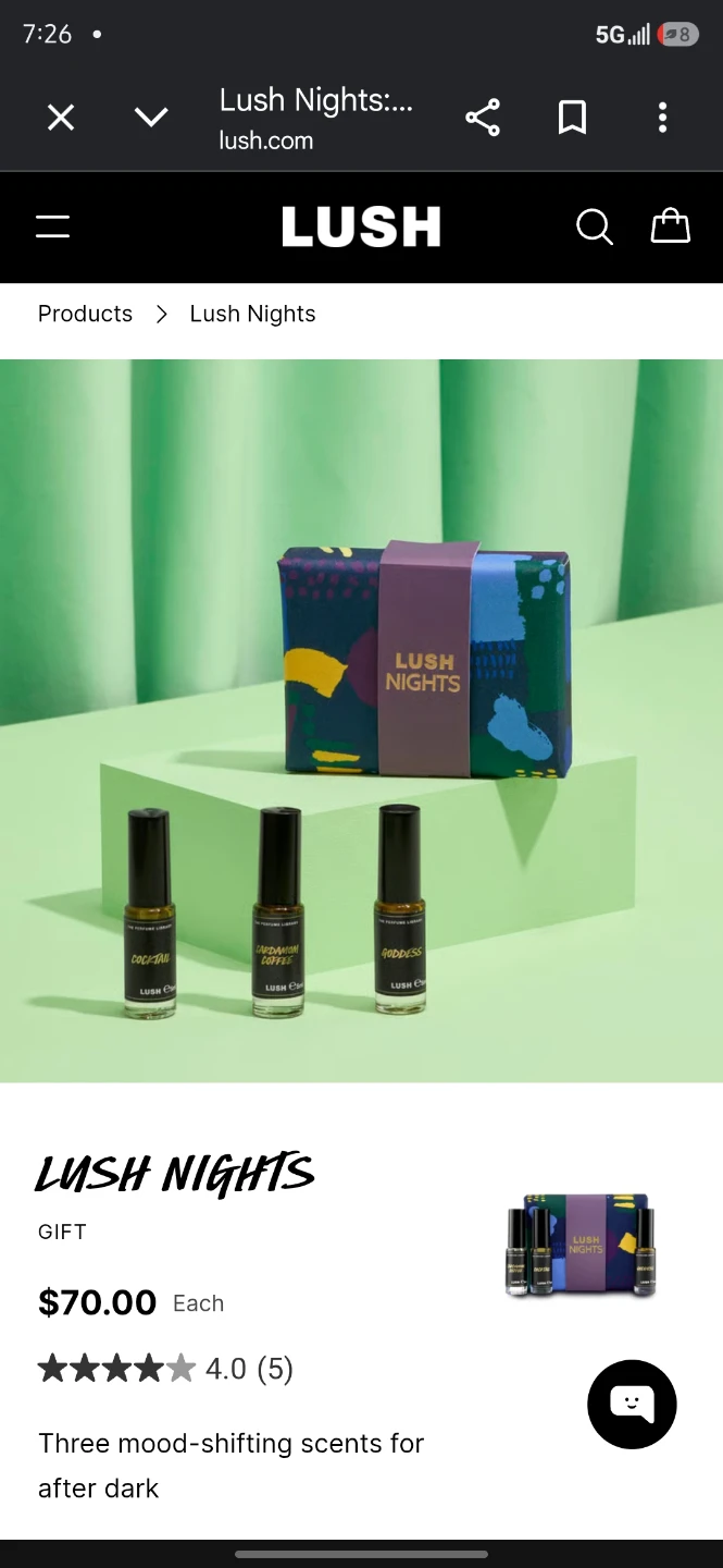 Lush nights - perfume set