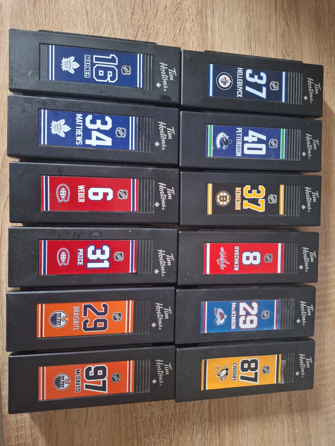 Tim Hortons NHL Trading Card Display Cases - 12 Pack