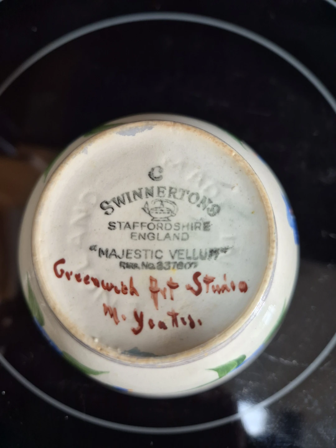 Vintage Swinnertons Majestic Vellum Floral Bowl🏈 - photo 3