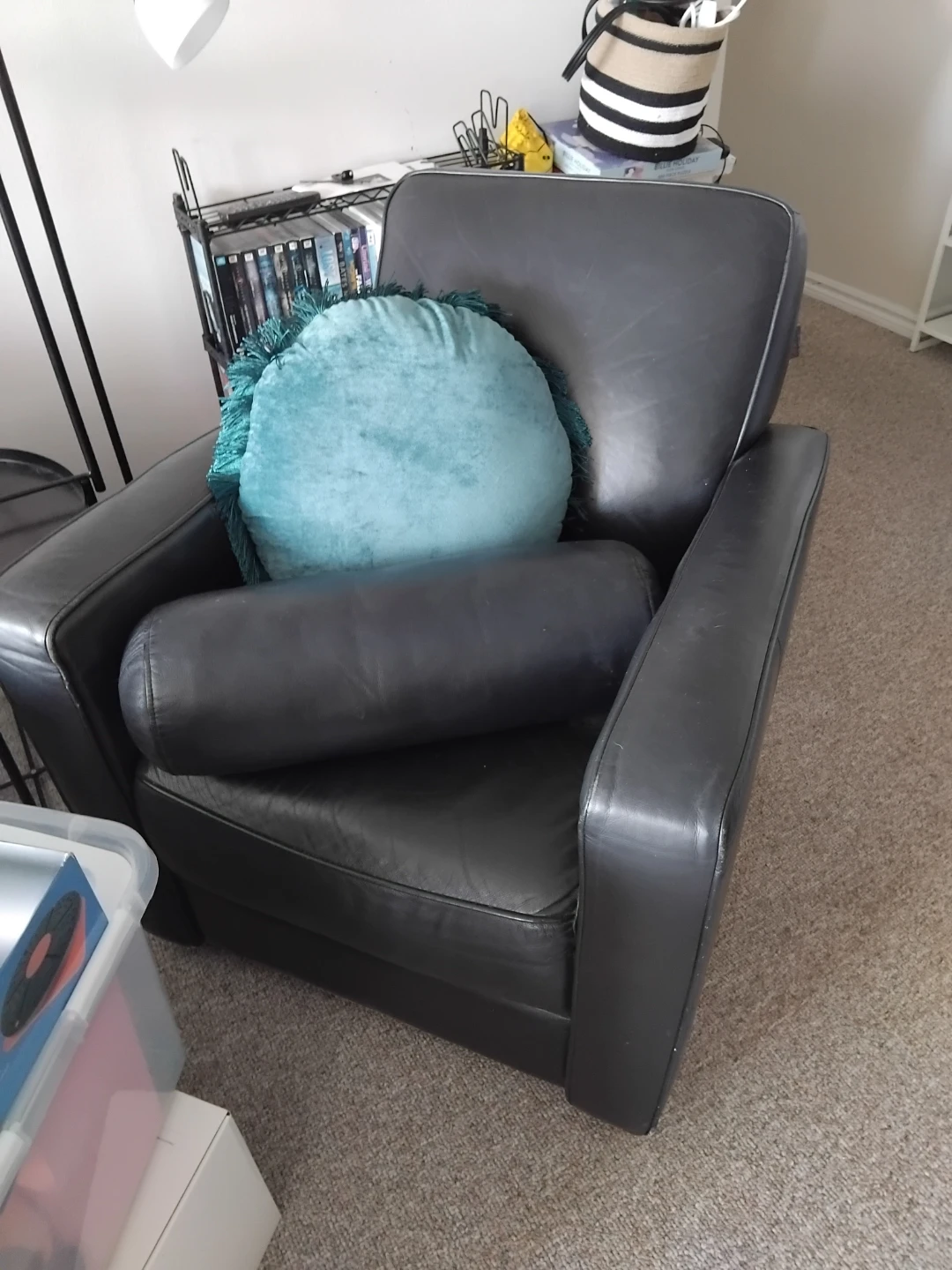 Black Leather Armchair