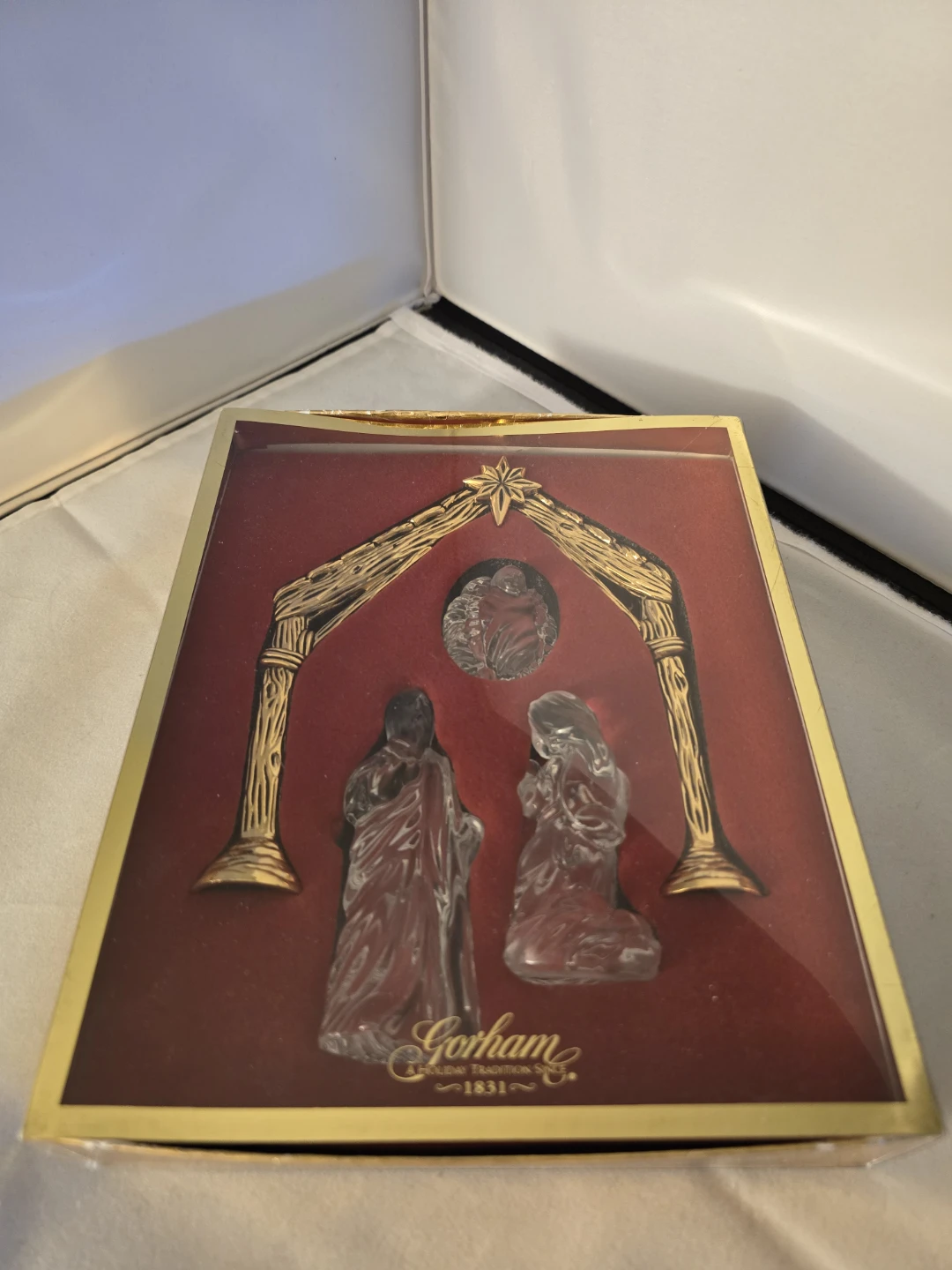 Gorham Crystal Nativity Scene Set