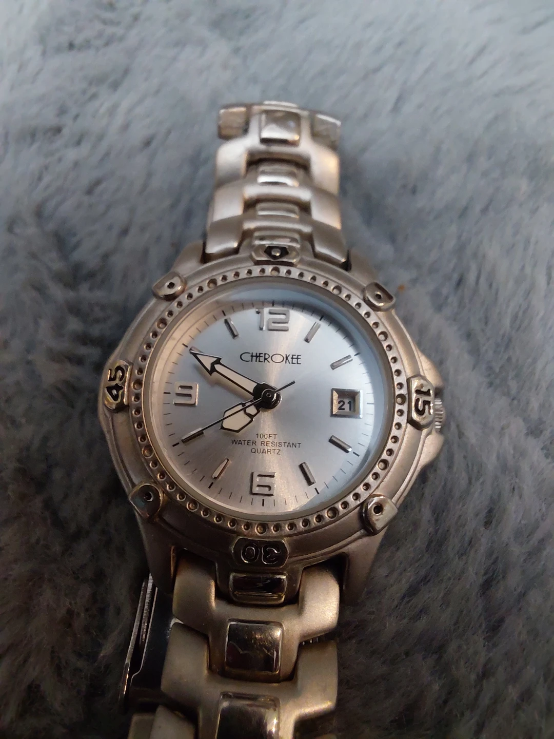 Cherokee Silver Tone Quartz Watch