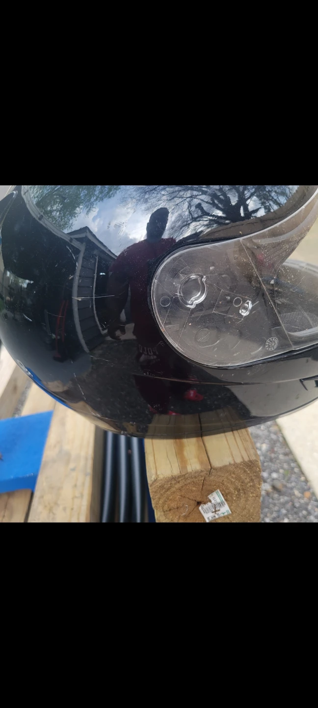 USED HJC MOTORCYCLE HELMET MEDIUM - photo 4