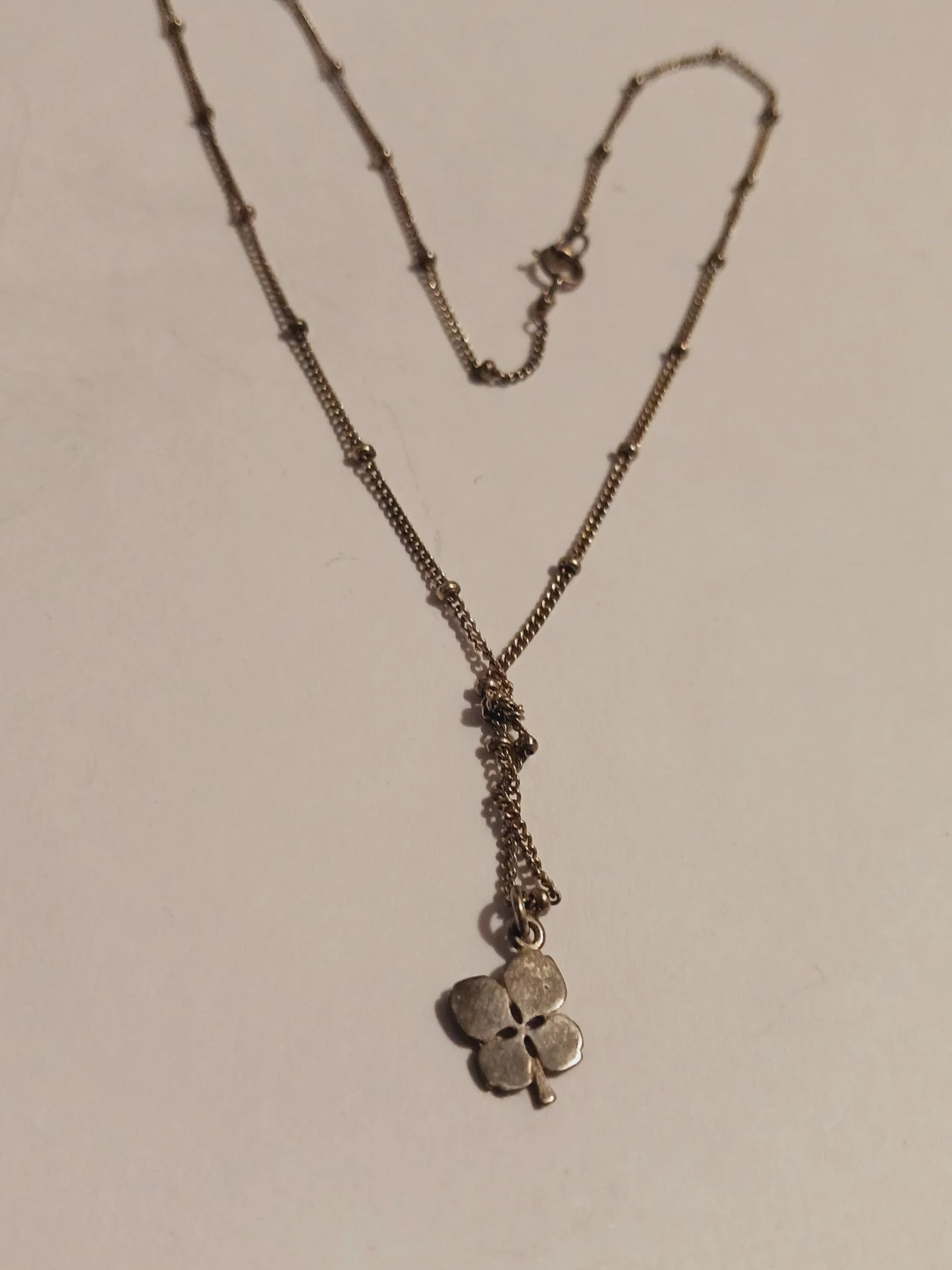 Sterling Silver 925 Four-Leaf Clover Necklace - photo 3