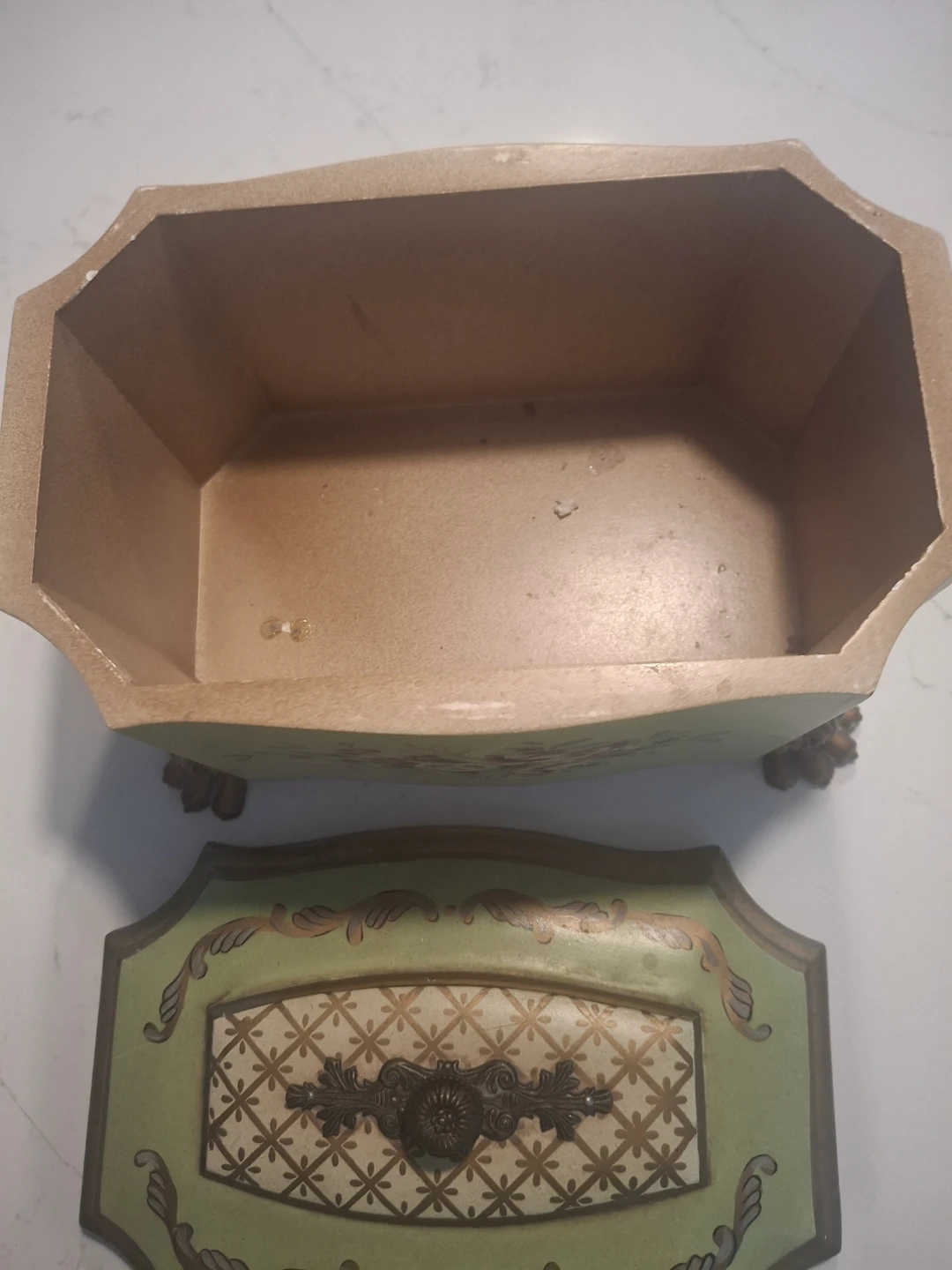 Vintage Floral Decorative Keepsake Box