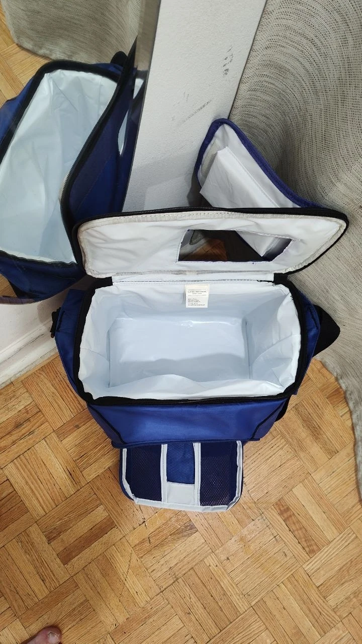 Arctic Zone Backsaver Insulated Cooler Bag Blue Soft-Sided Lunch - photo 3