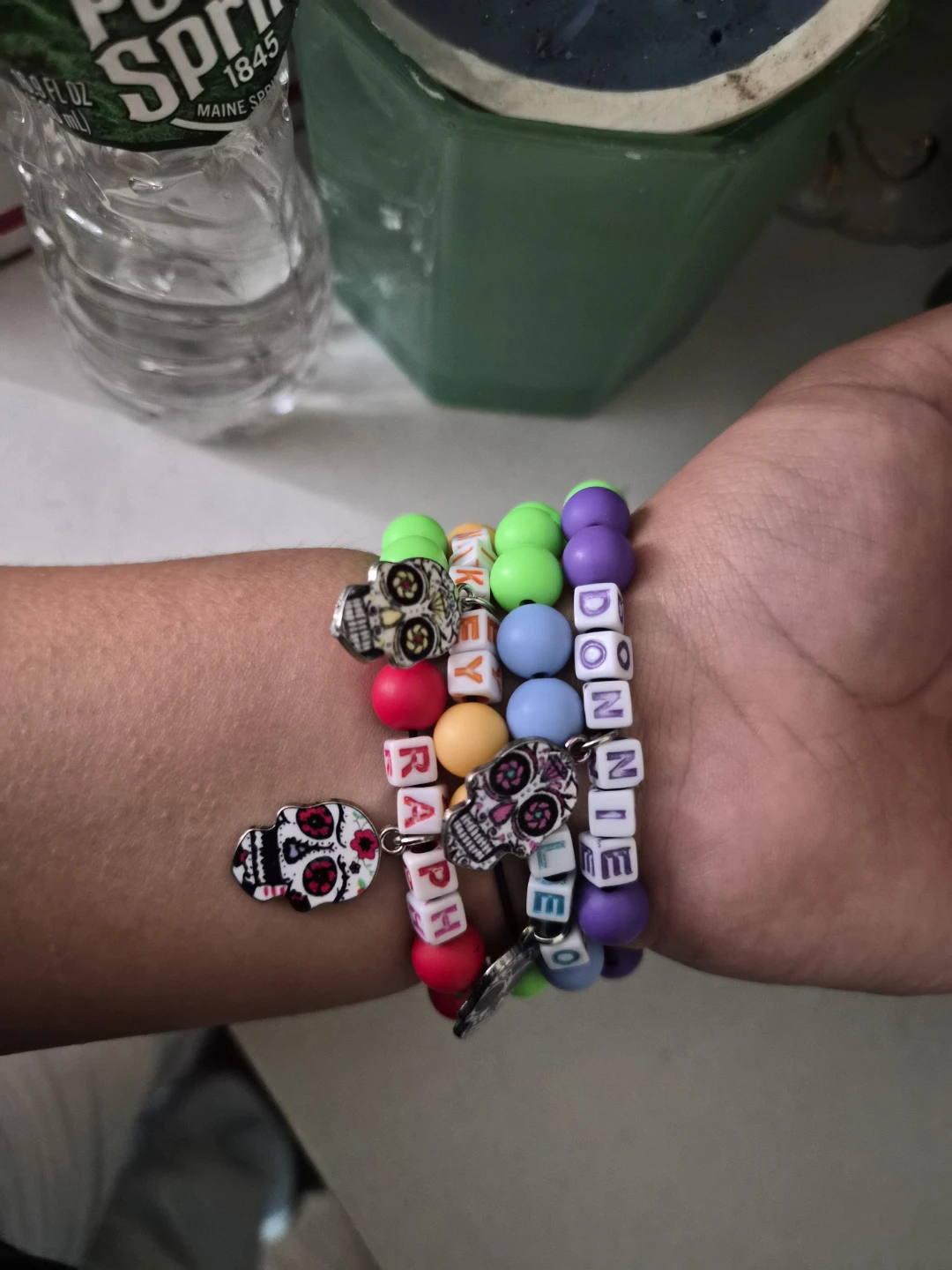 Set of 4 Teenage Mutant Ninja Turtles Skull Bracelets - photo 3