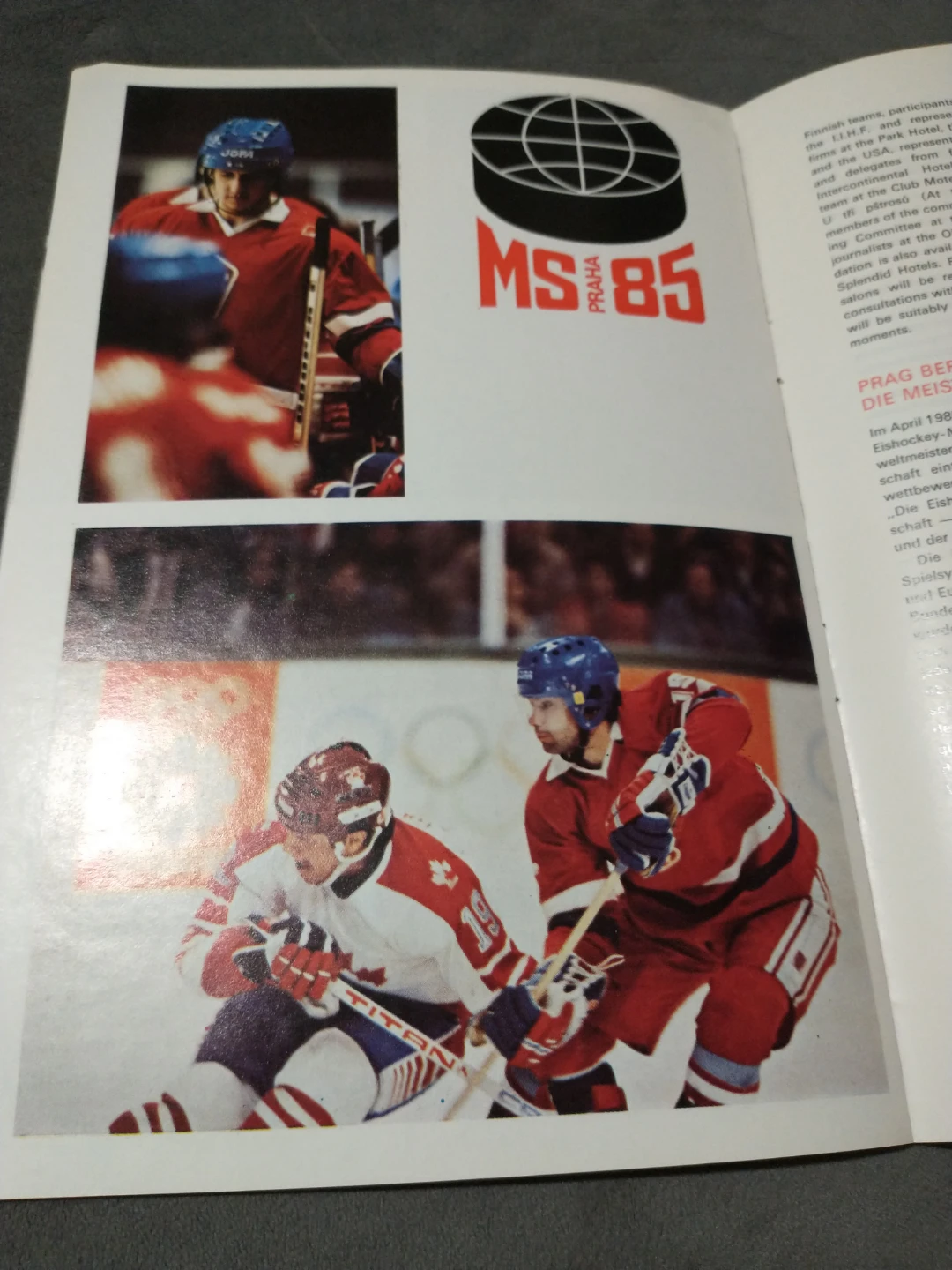 1985 Prague World Hockey Championships Czechoslovakia Guide - photo 4