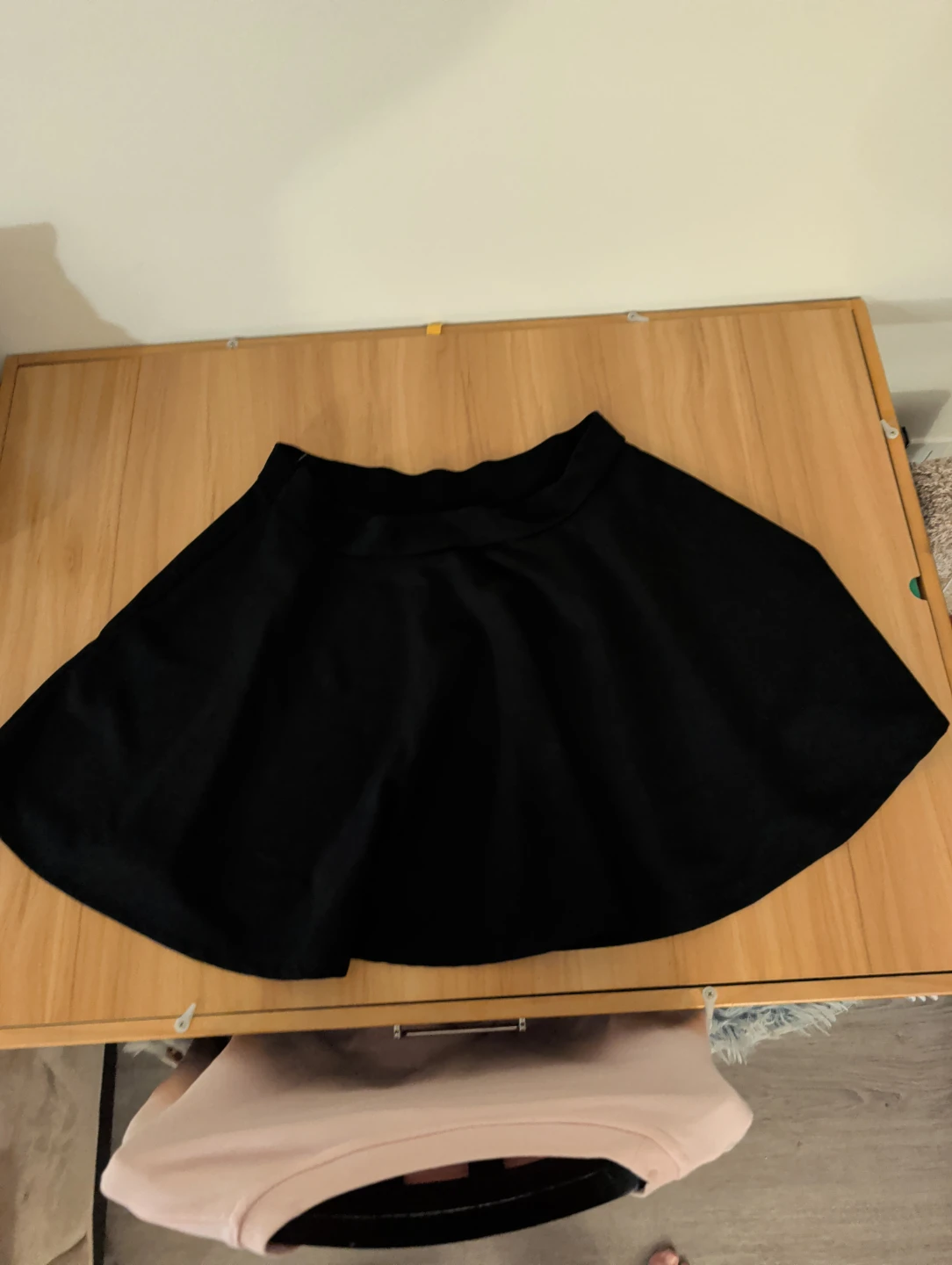 SHEIN Curve Black Skater Skirt - 1XL