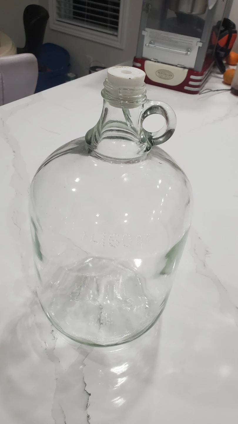 Clear Glass Jug with Handle (carbouy)