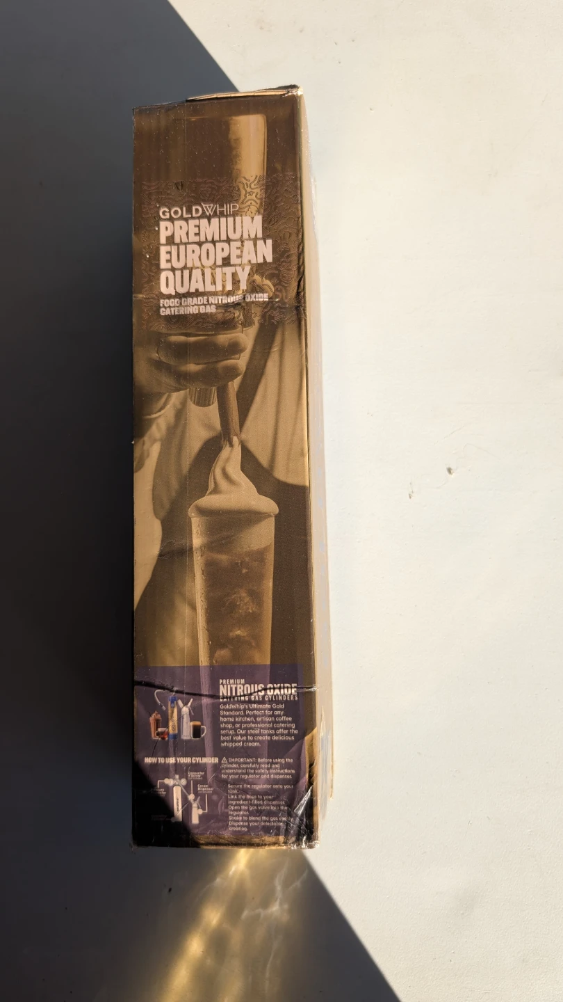 GoldWhip 700g Food Grade Nitrous Oxide Catering Gas Cylinder - photo 4