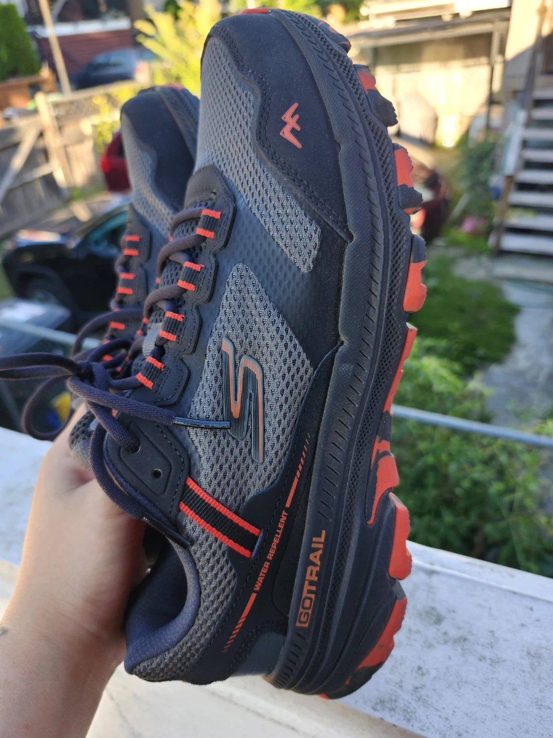 Skechers GoTrail Water Repellent Sneakers - Size 8