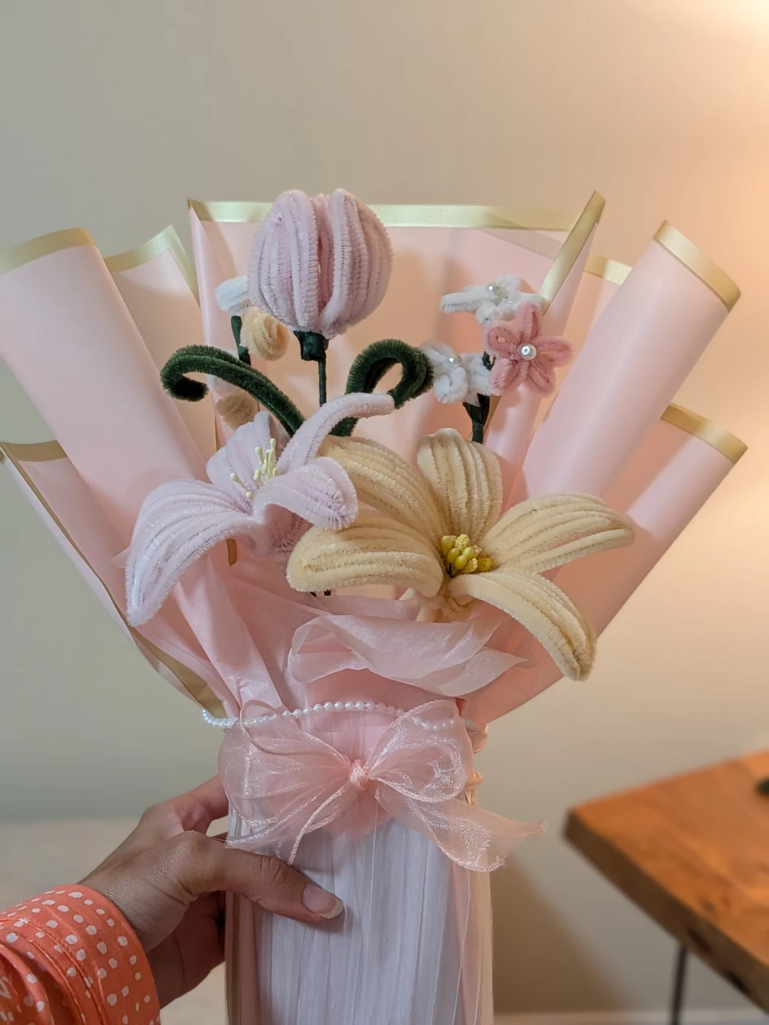 Nush customized Handmade Pipe Cleaner Flower Bouquet - photo 4