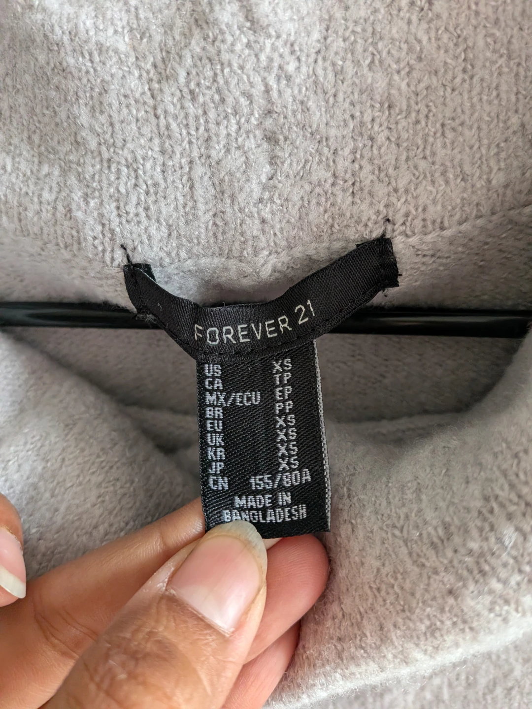 🏈Forever 21 Light Grey Cowl Neck Sweater dress/tunic - photo 2