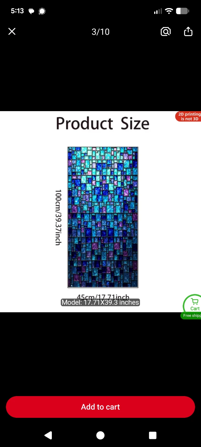 Stained Glass Window Film Roll