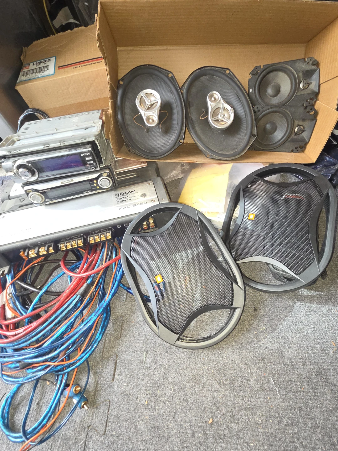Car stereo kit.