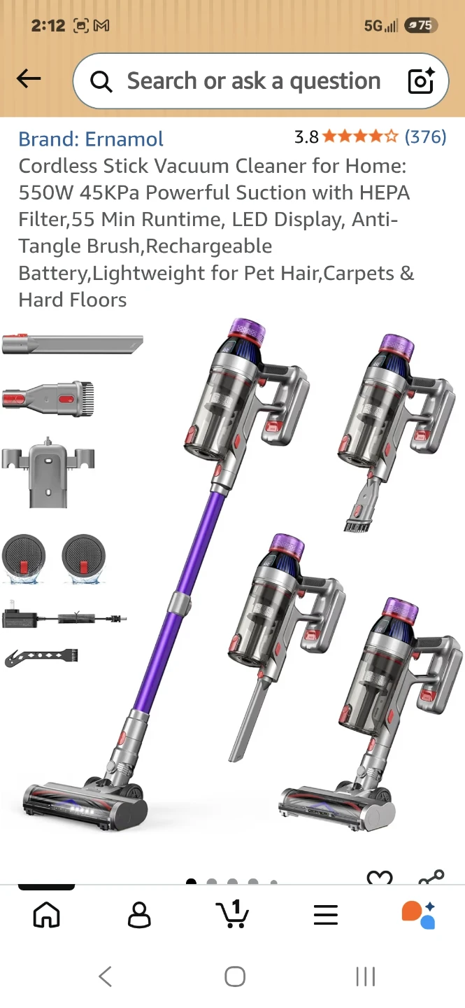 Cordless Stick Vacuum Cleaner Model TV106S - photo 3