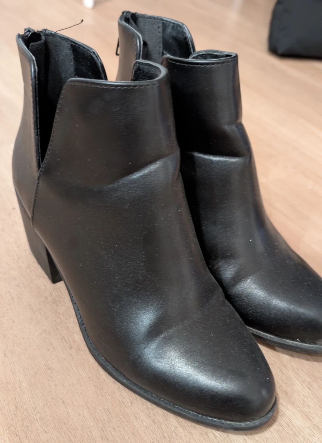 Black Heeled Ankle Boots (Women size 6) - photo 4