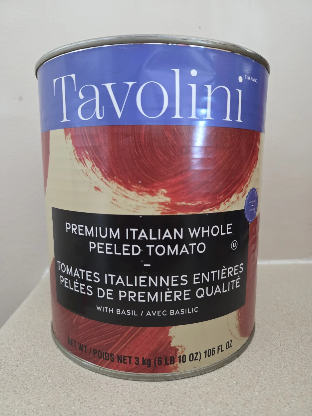 Tavolini Whole Peeled Tomatoes 3kg