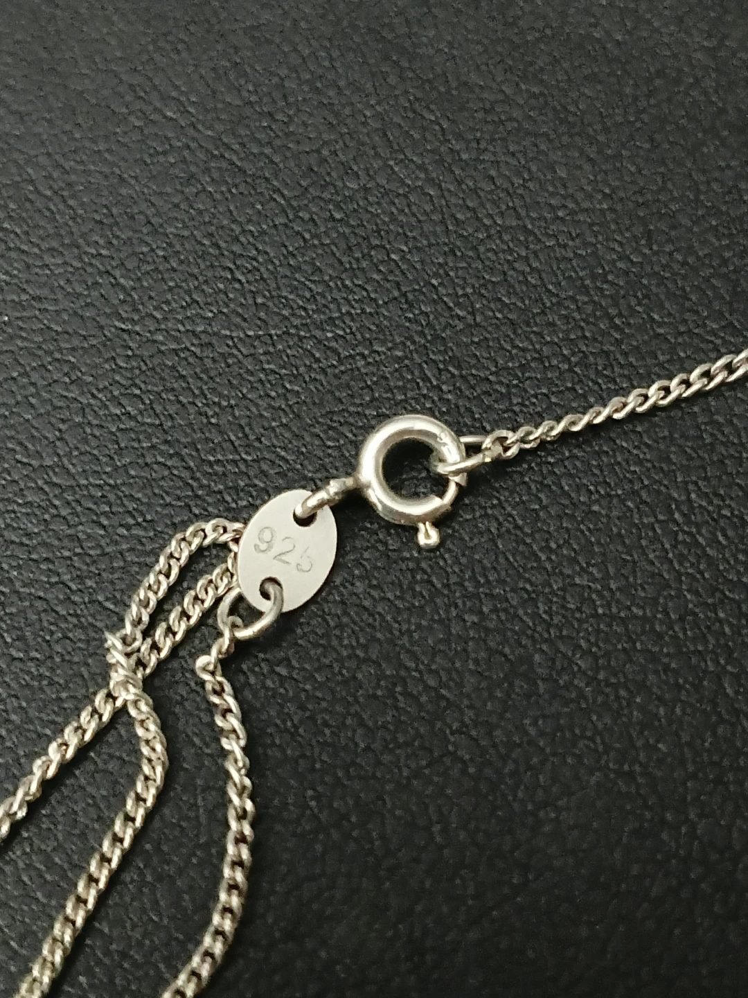 925 Sterling Silver Beaded Chain Necklace - photo 4