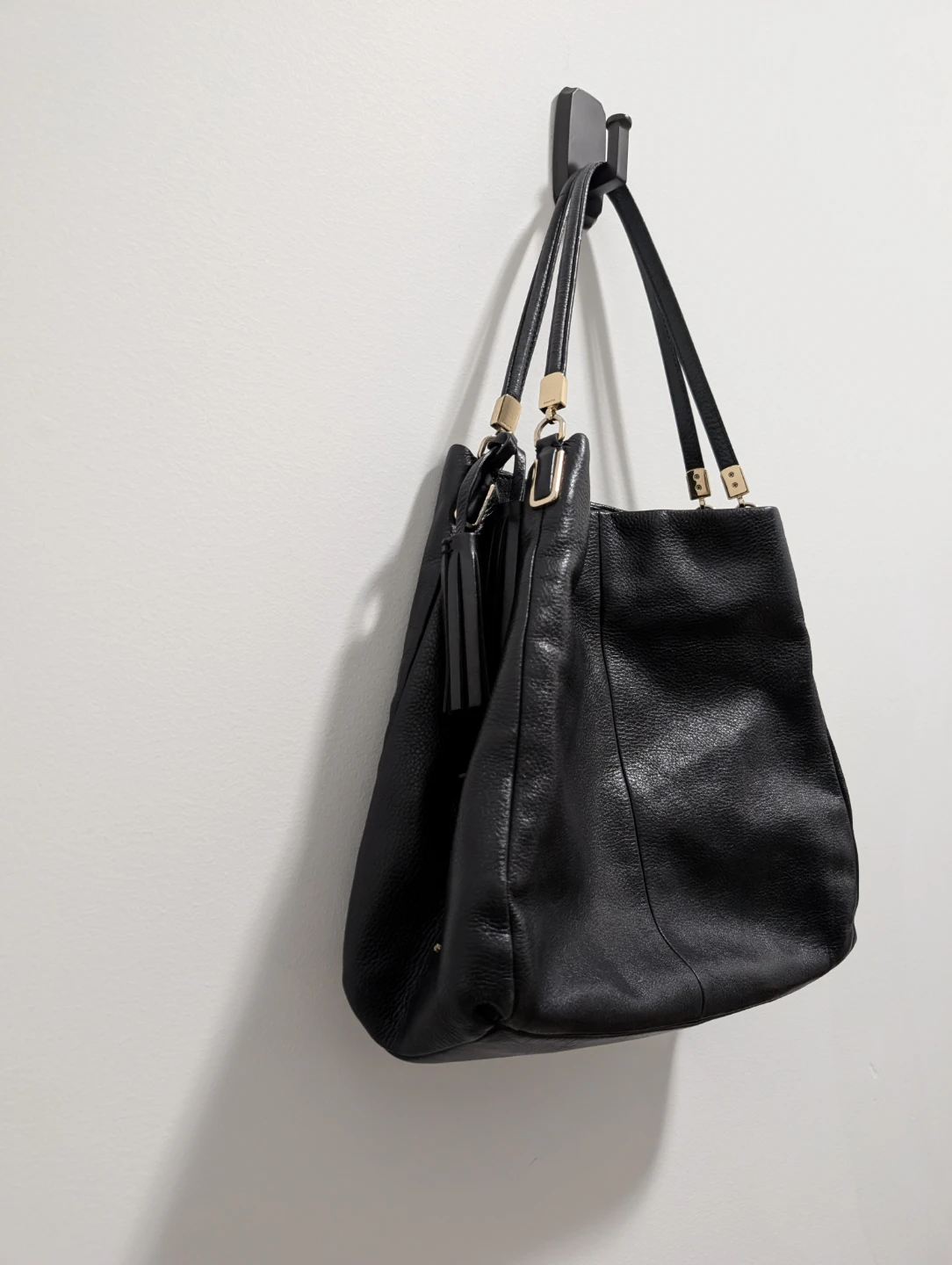 Coach Leather Hobo Bag Black - photo 3