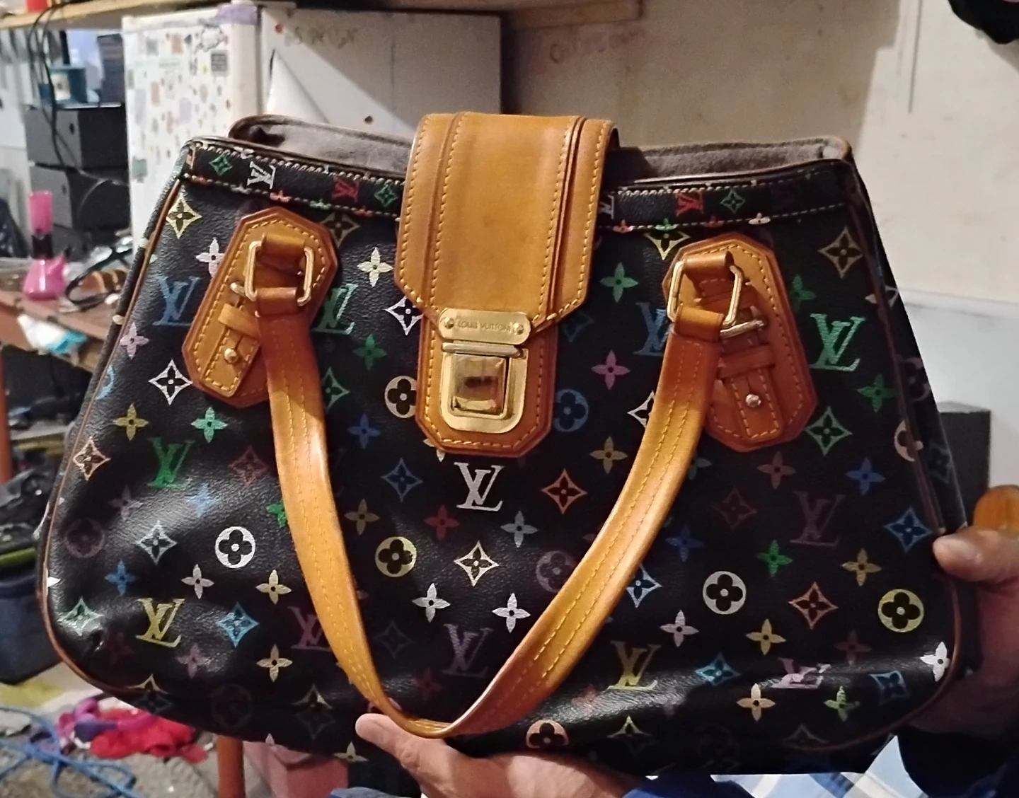 Real Louis Vuitton Monogram Multicolor Speedy Bag - photo 2