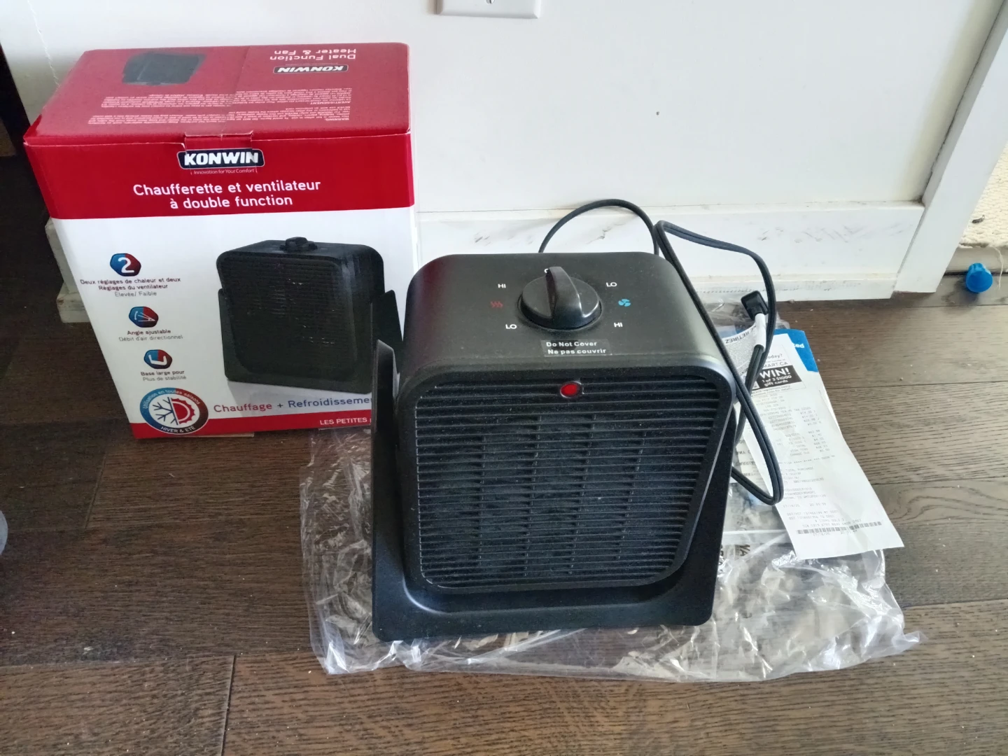 Konwin Dual Function Heater and Fan - photo 2