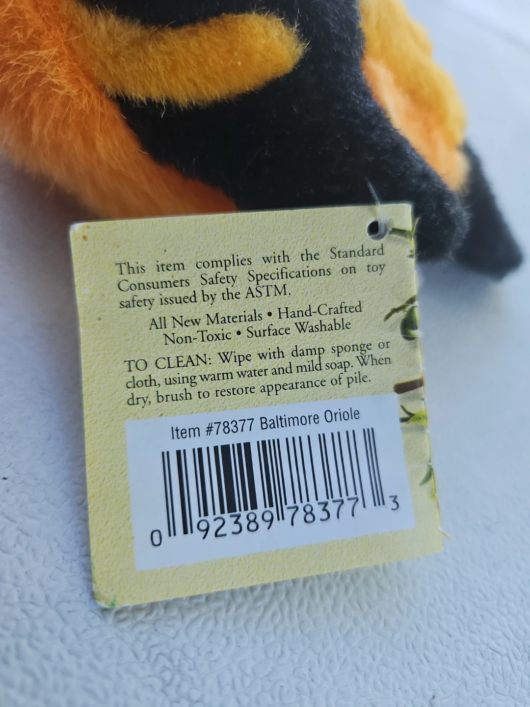 Baltimore Oriole Plush Toy - photo 4