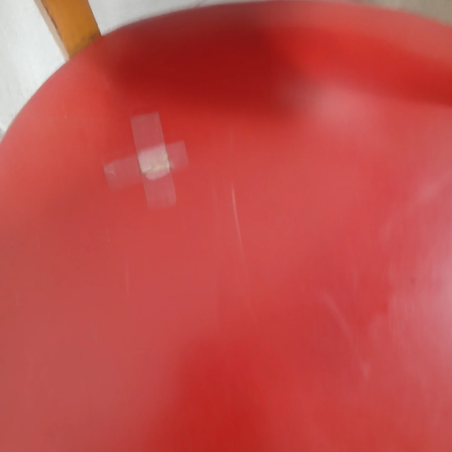 Two Vintage Red Vinyl Chairs - photo 5