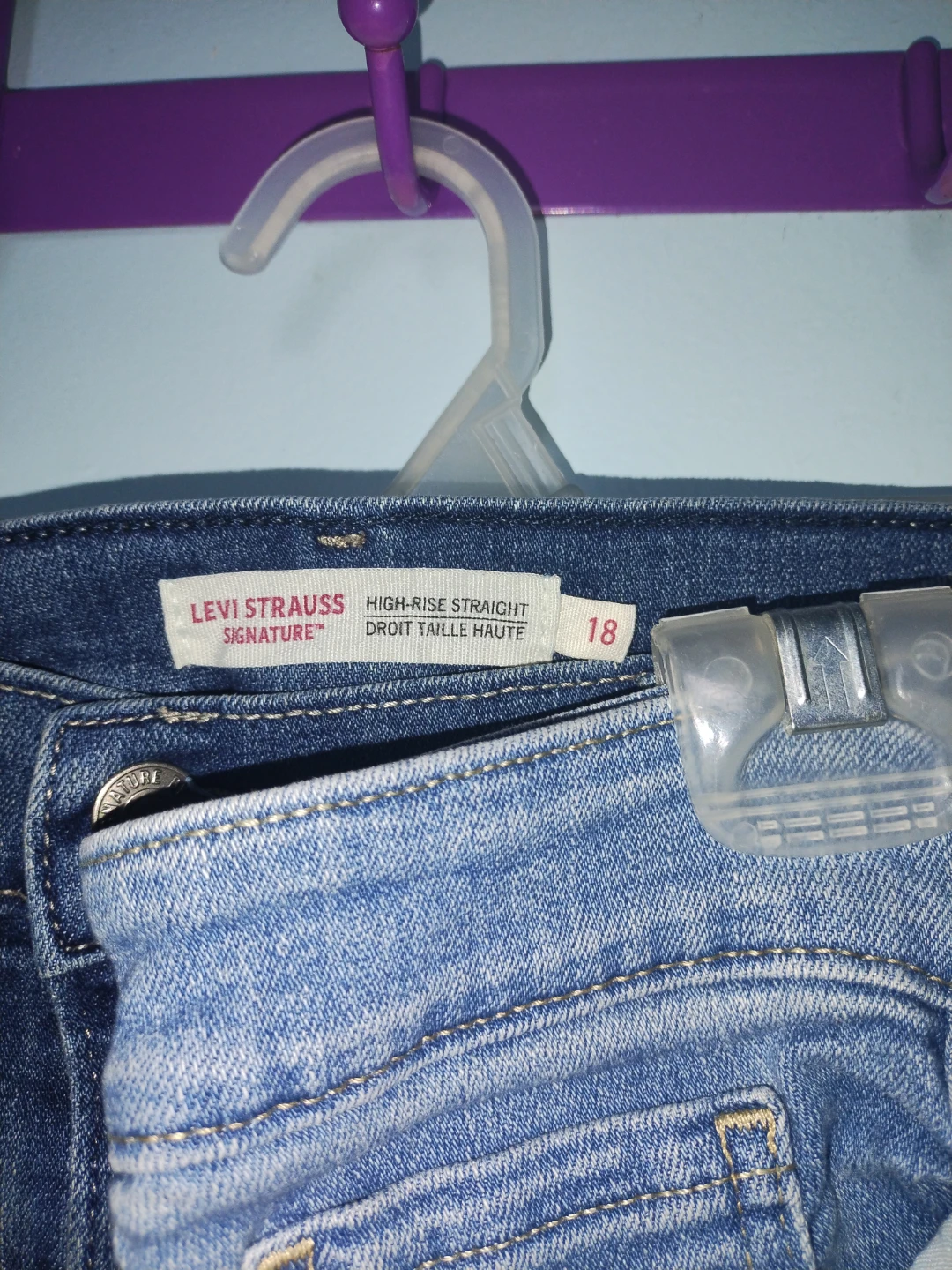 Two pairs of Levi Strauss Signature high-rise straight jeans - photo 3