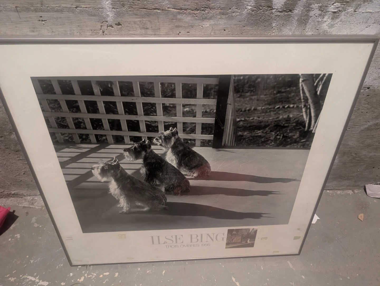Ilse Bing Trois Ombres 1956 Framed Print