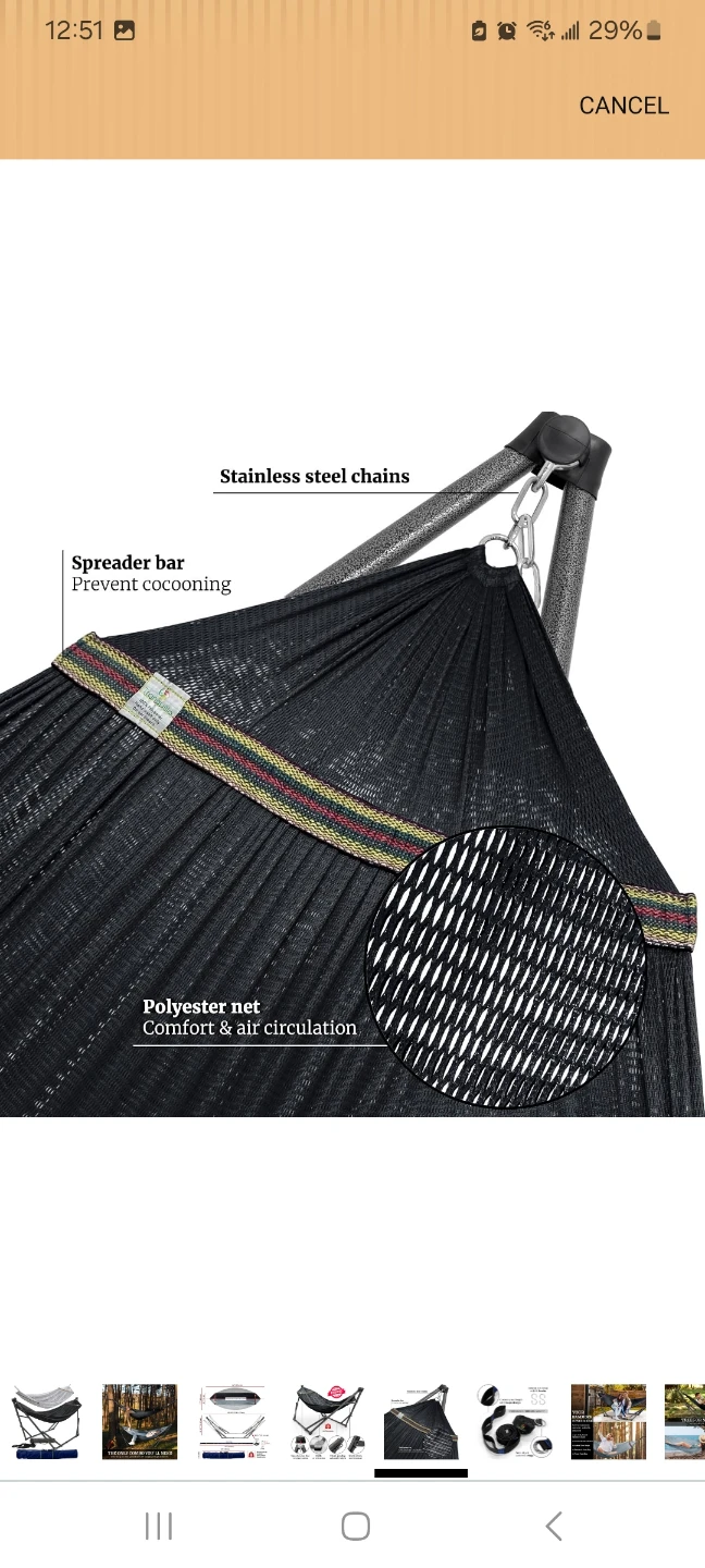 Tranquillo Portable Hammock with Stand - photo 3