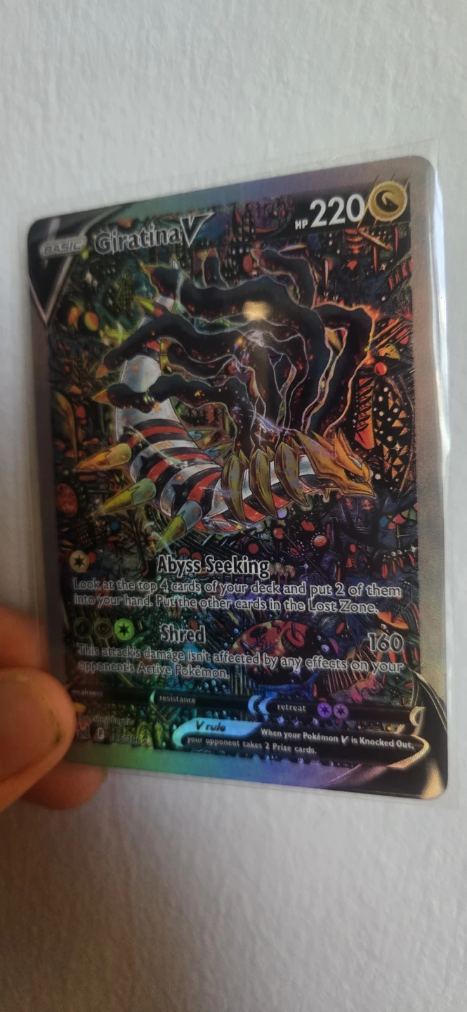 Giratina V 186/196 Trading Card - photo 3
