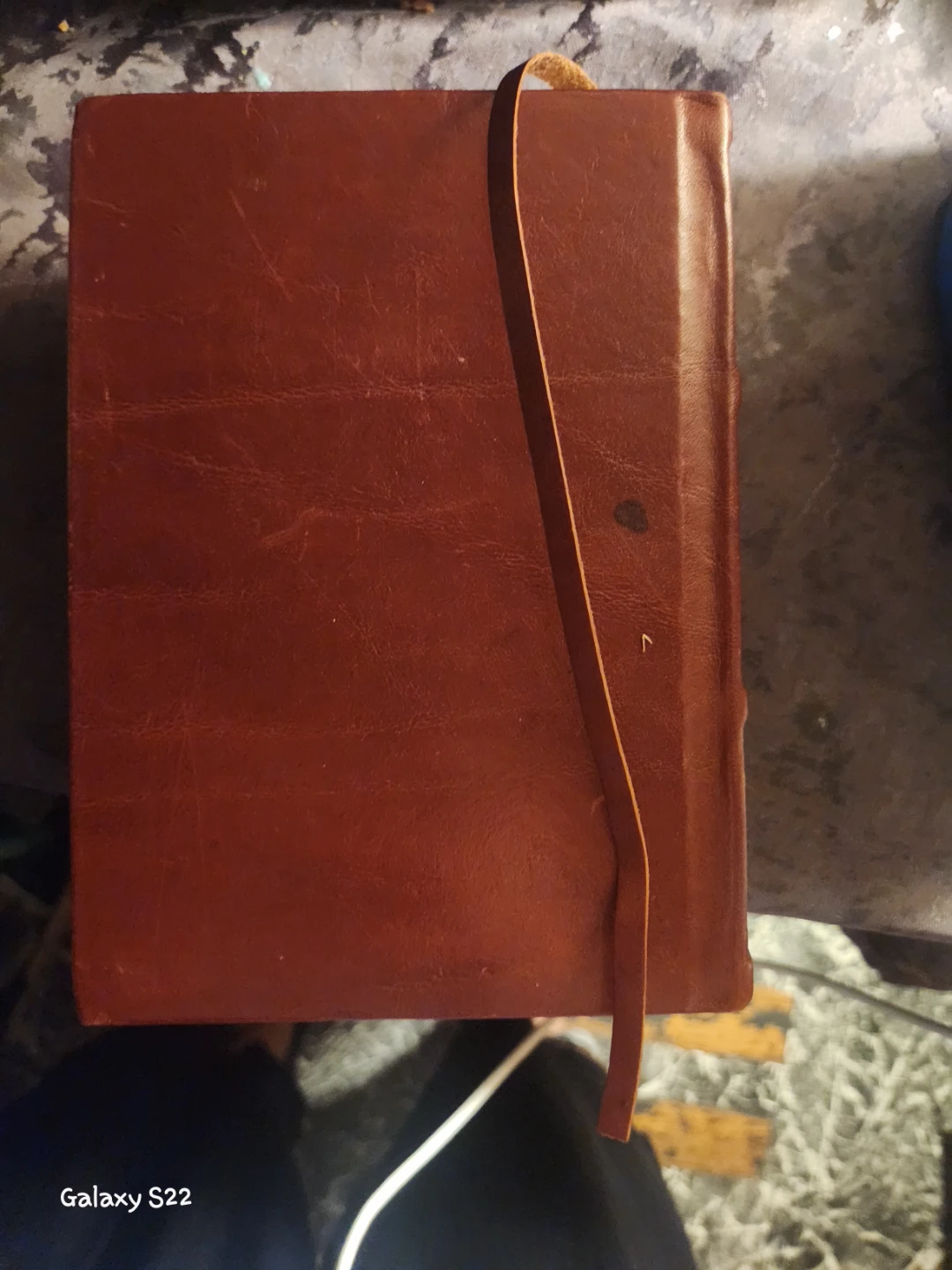 Vintage Style Leather Journal with Metal Emblem - photo 2