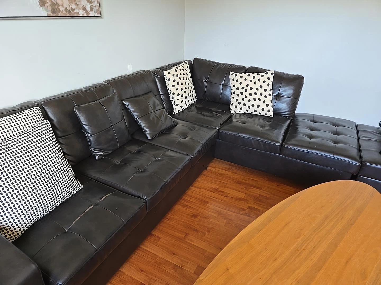 Dark Brown Sectional Sofa