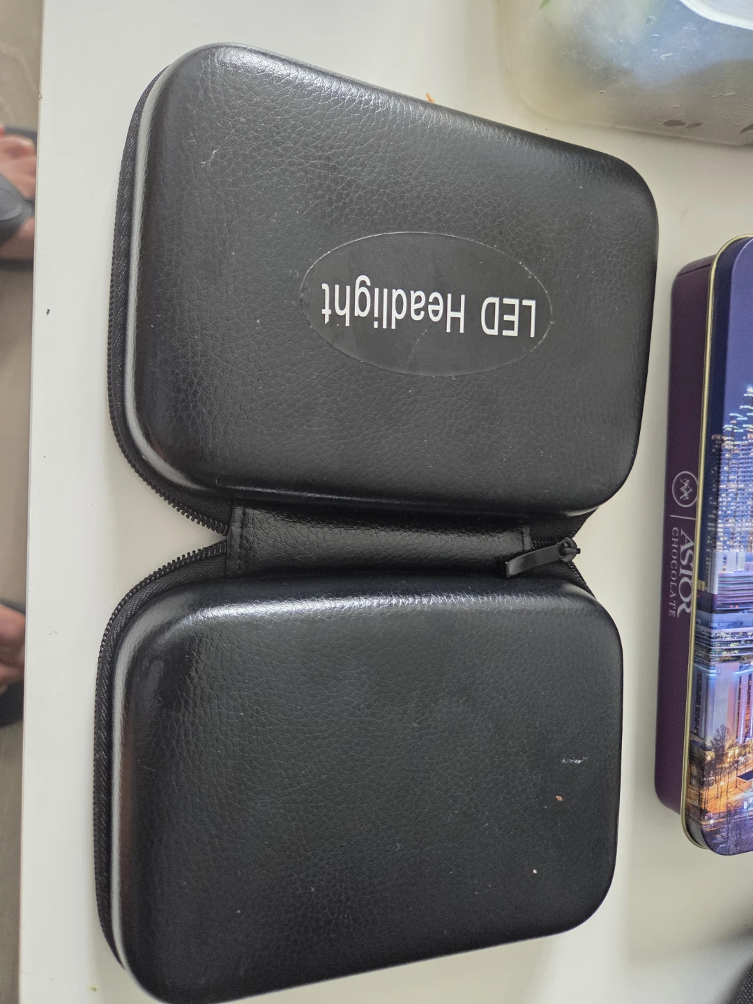 Black Zippered Hard Case for LED Headlight - photo 5