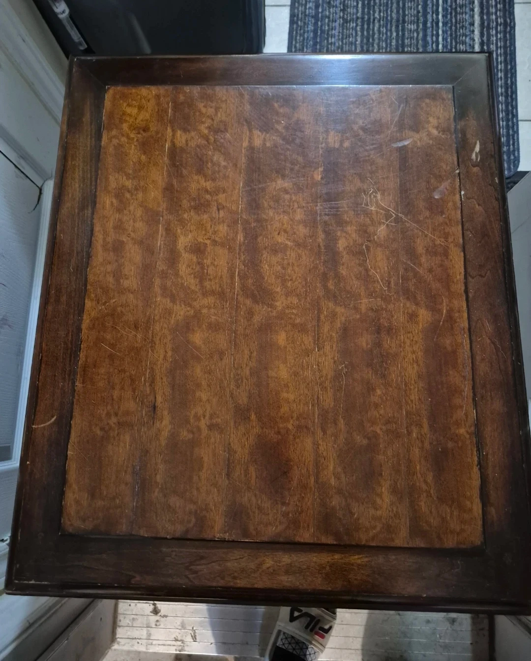 Vintage Dark Wood Side Table - photo 3