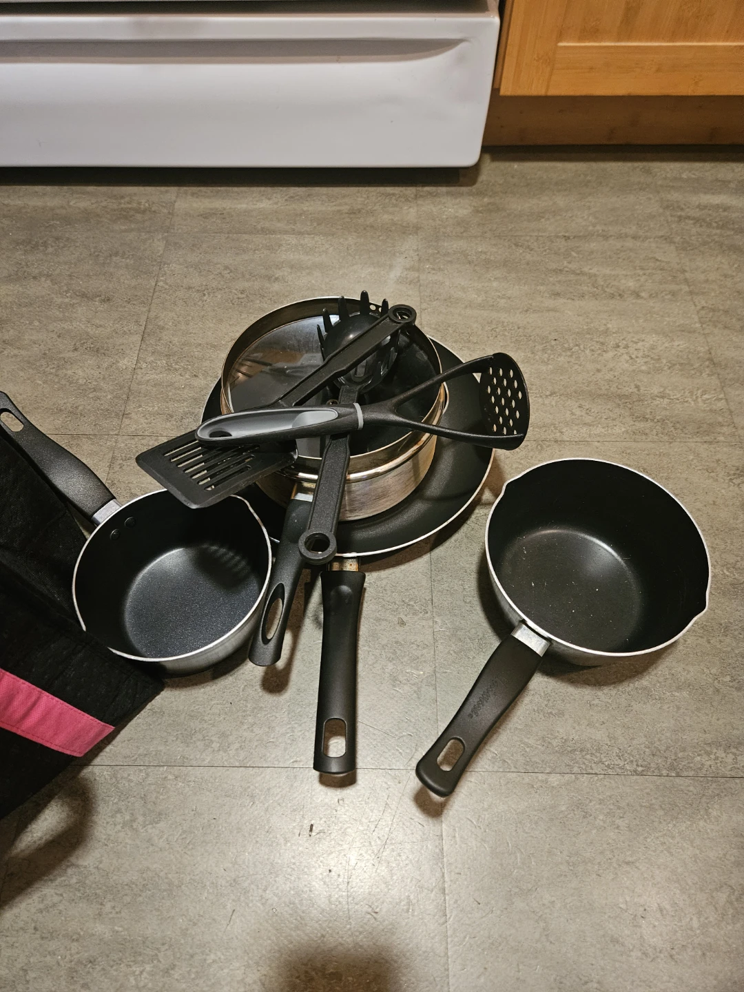 Cooking pans and utensils