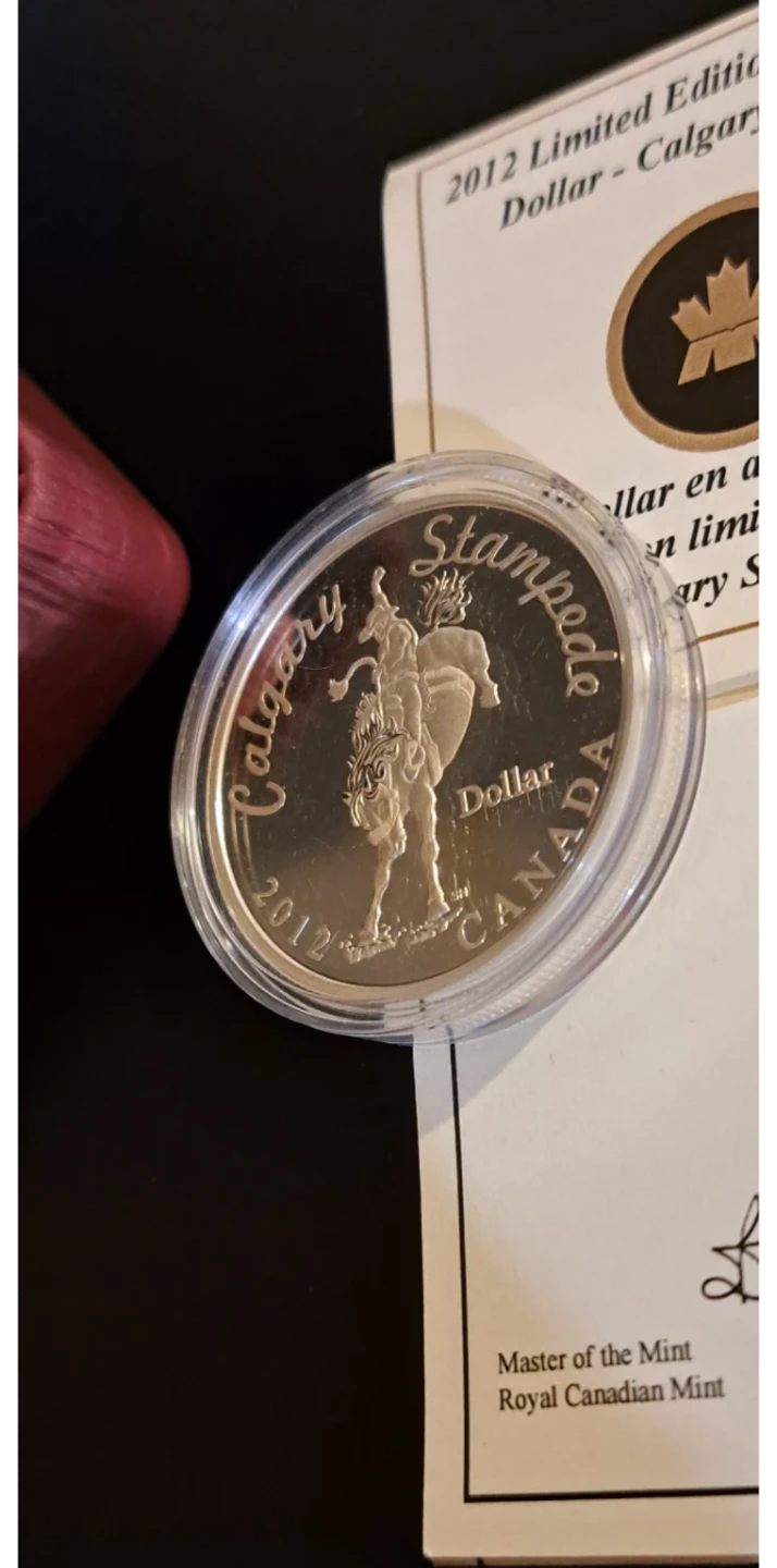 2012 Royal Canadian Mint Calgary Stampede .9999 Silver Dollar