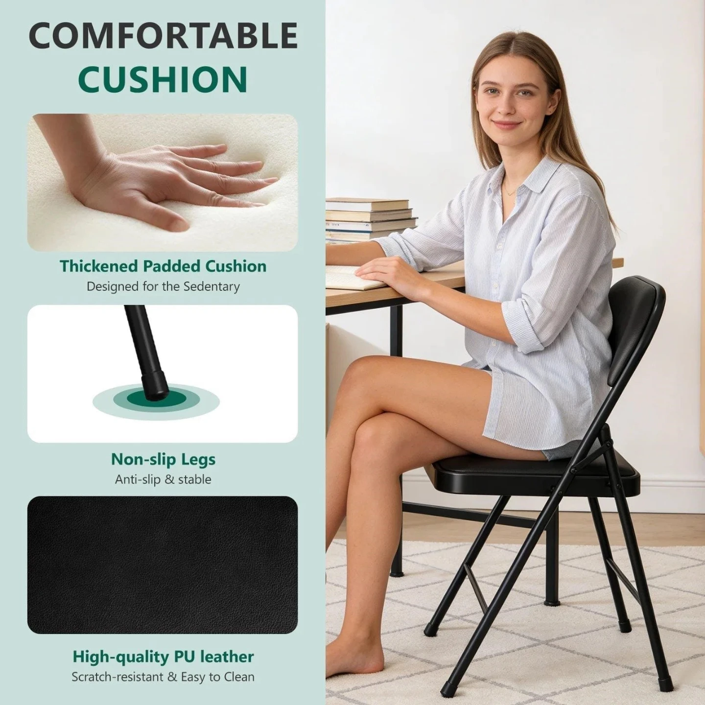 Black Folding Chair