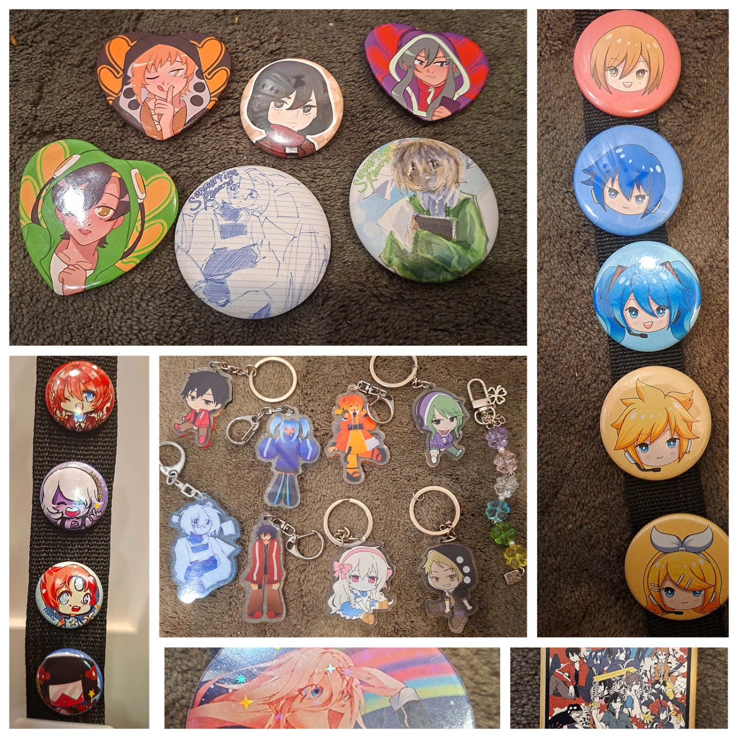 Vocaloid Kagerou Project Steven Universe DDLC Pins & Keychains