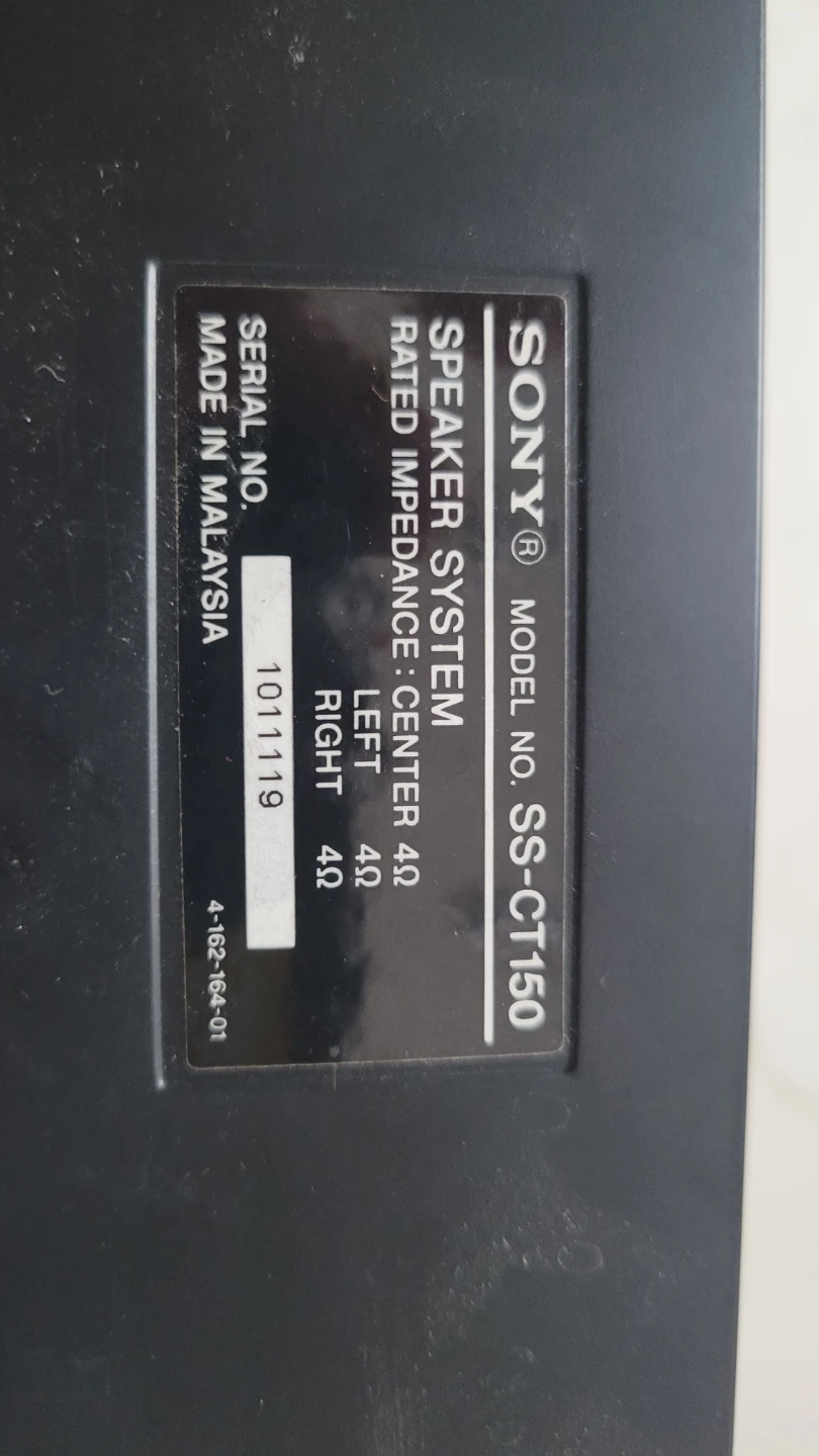 Sony SS-CT150 Center Speaker