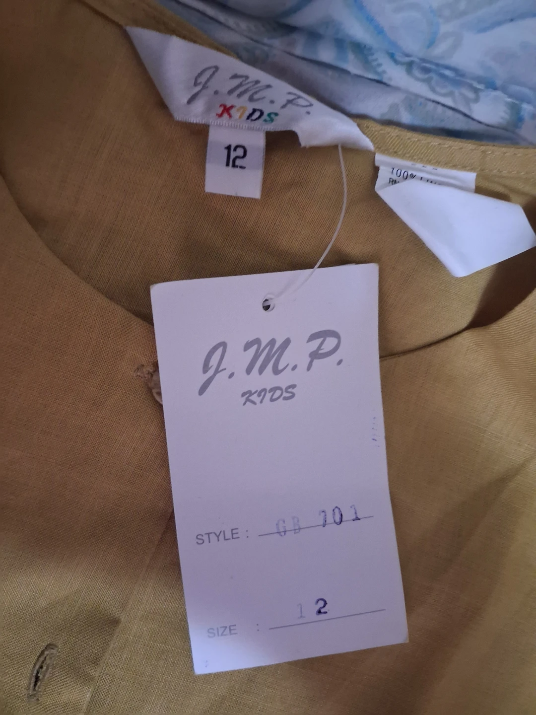 J.M.P. Kids Mustard Button-Up Shirt Size 12 - photo 2